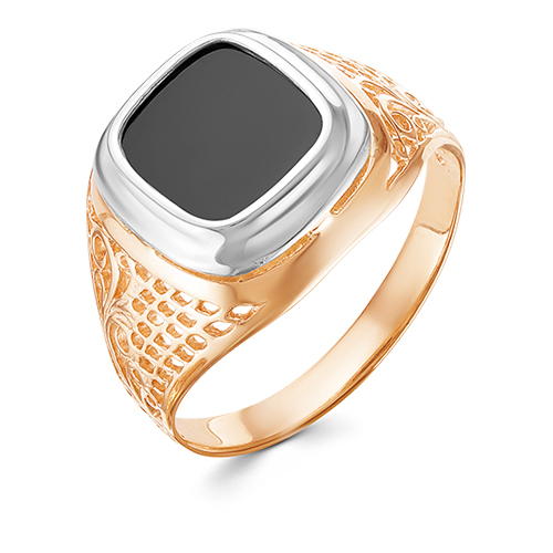 Кольцо, золото, фианит, 61-0019